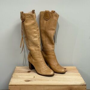 Coach tan butter soft leather Selena boots size 9B